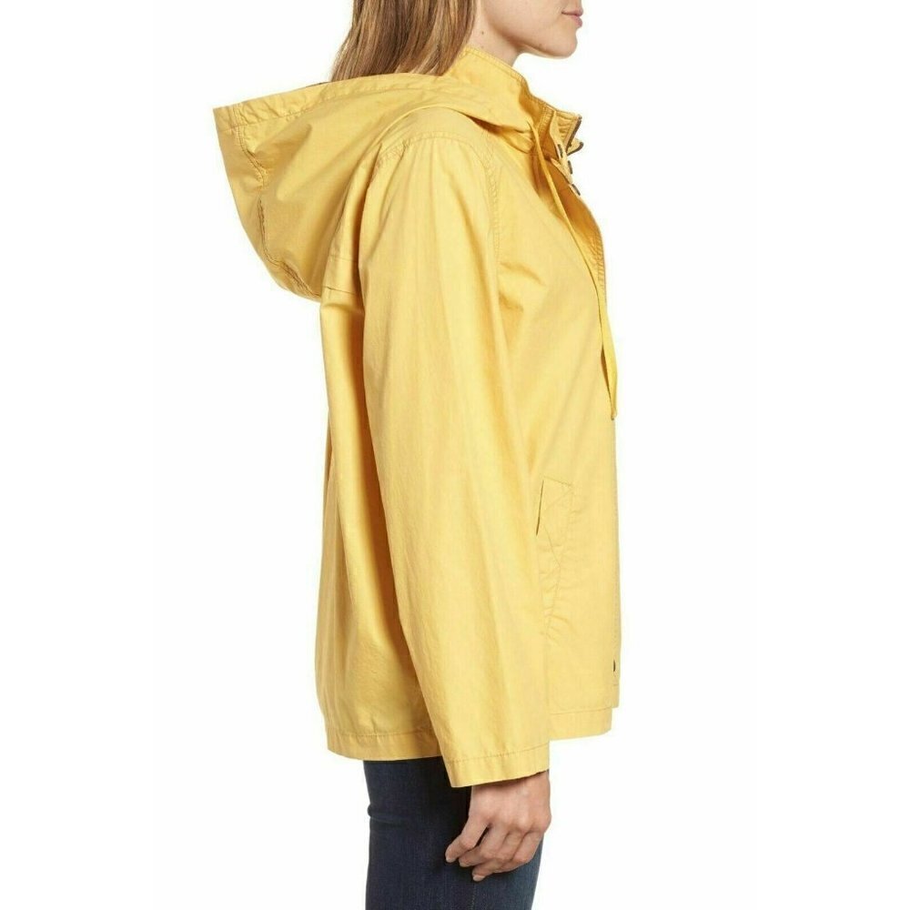 Caslon Women's Petite Yellow Short Techy Cotton Parka Size XXS - Picture 5 of 11